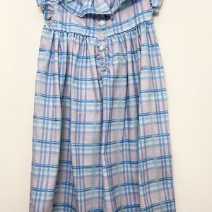 Classic  Blue Plaid Dress for Girls by Cecil and Lou